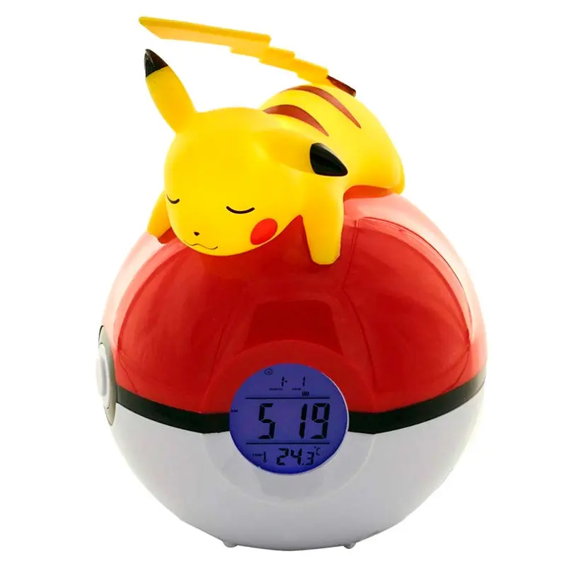 Pokemon Pikachu Pokeball lámpás ébresztőóra termékfotó