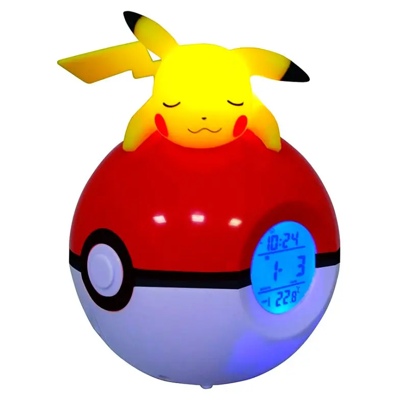 Pokemon Pikachu Pokeball lámpás ébresztőóra termékfotó