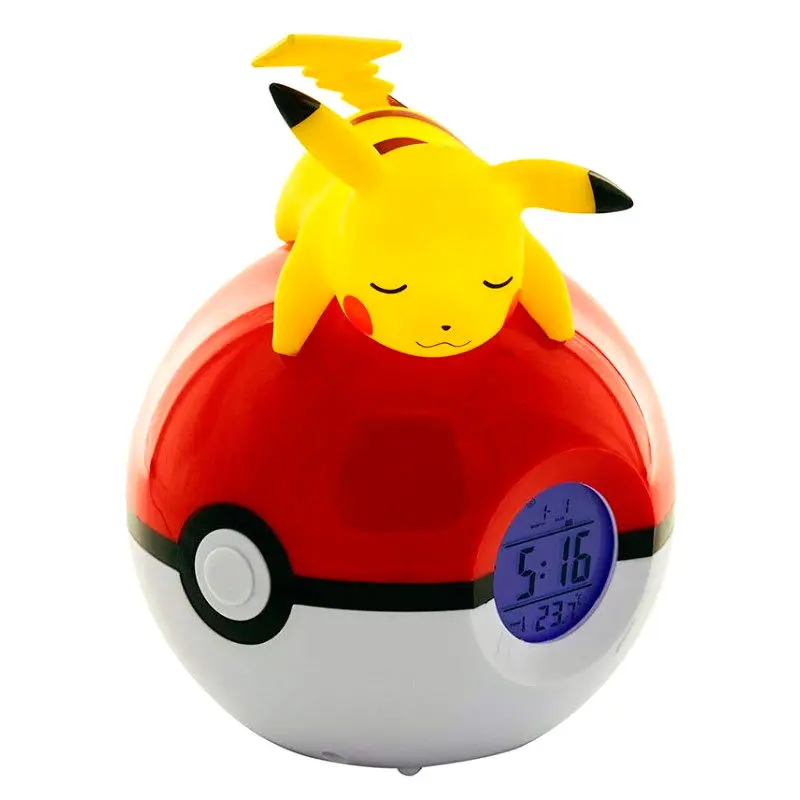 Pokemon Pikachu Pokeball lámpás ébresztőóra termékfotó