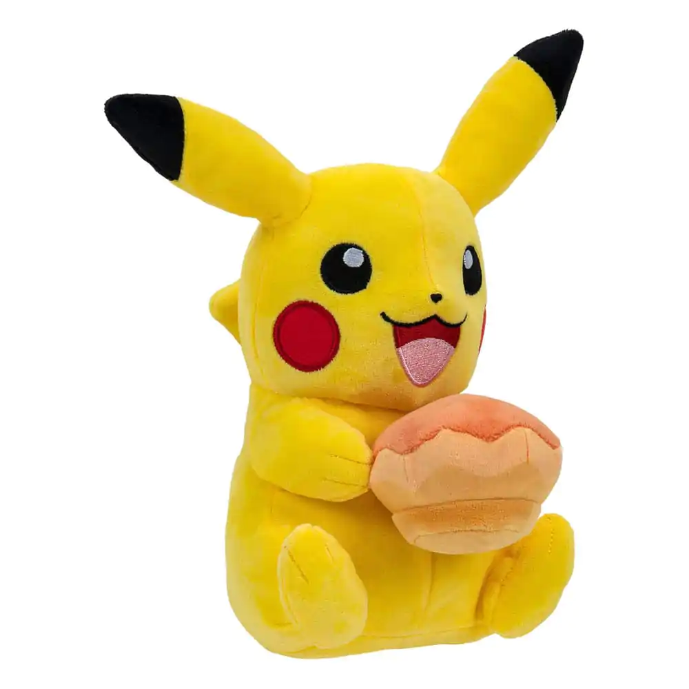 Pokémon Pikachu with Pecha Poké Puff (Orange) Accy plüss figura 20 cm termékfotó