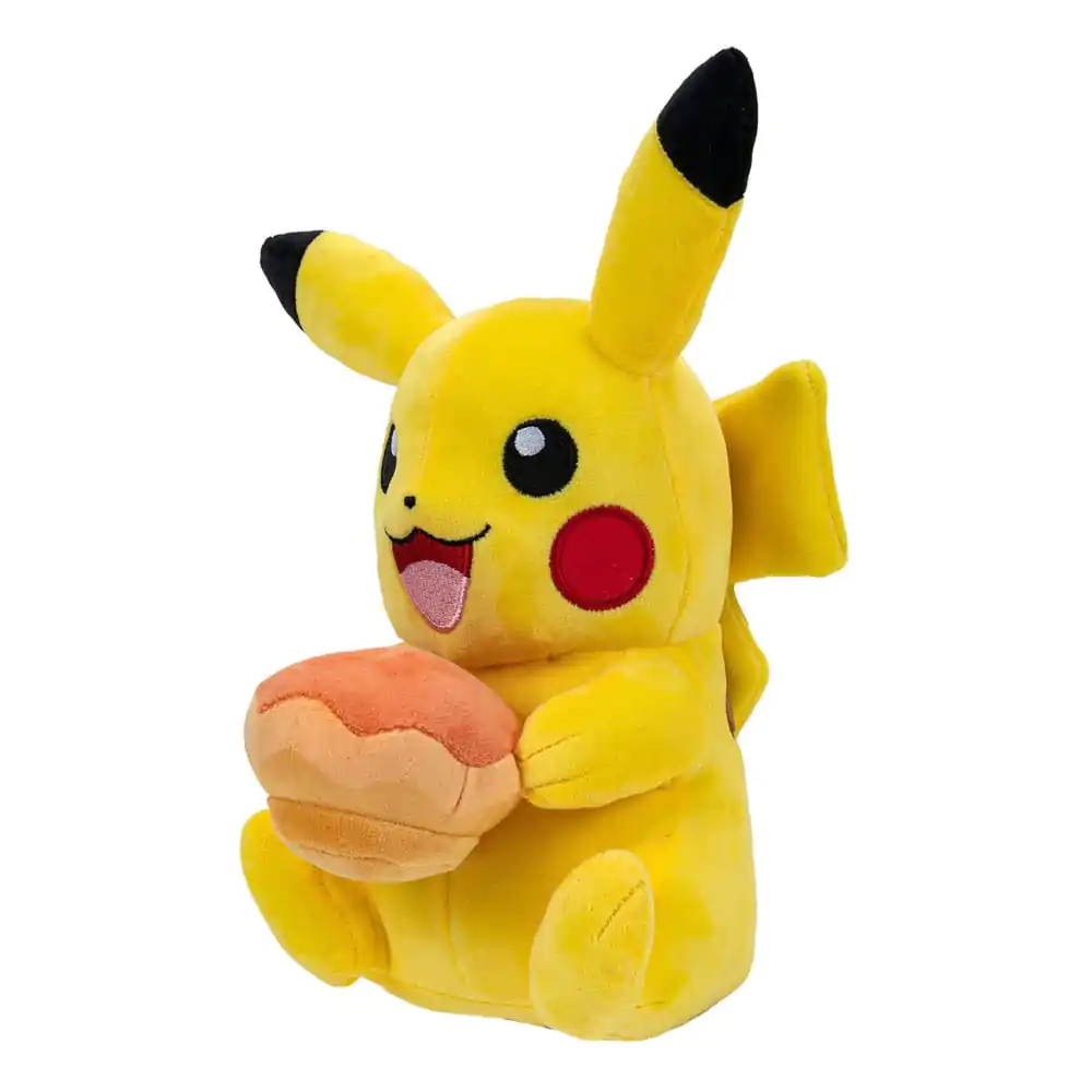 Pokémon Pikachu with Pecha Poké Puff (Orange) Accy plüss figura 20 cm termékfotó