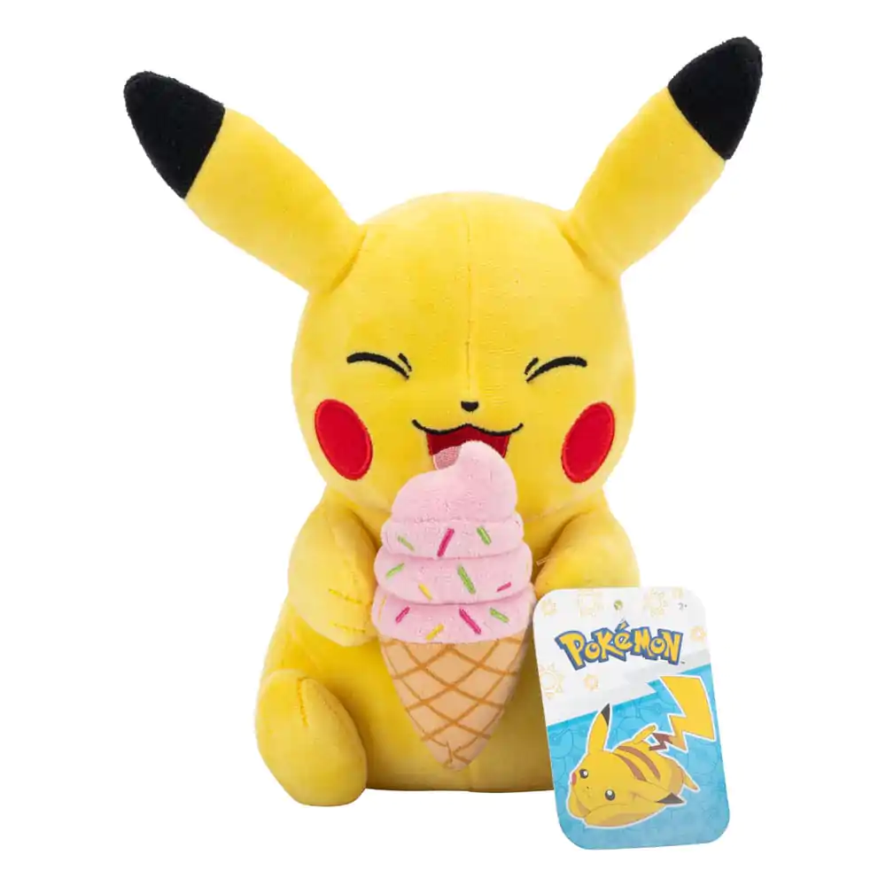 Pokémon plüss figura Pikachu with Ice Cream 20 cm termékfotó