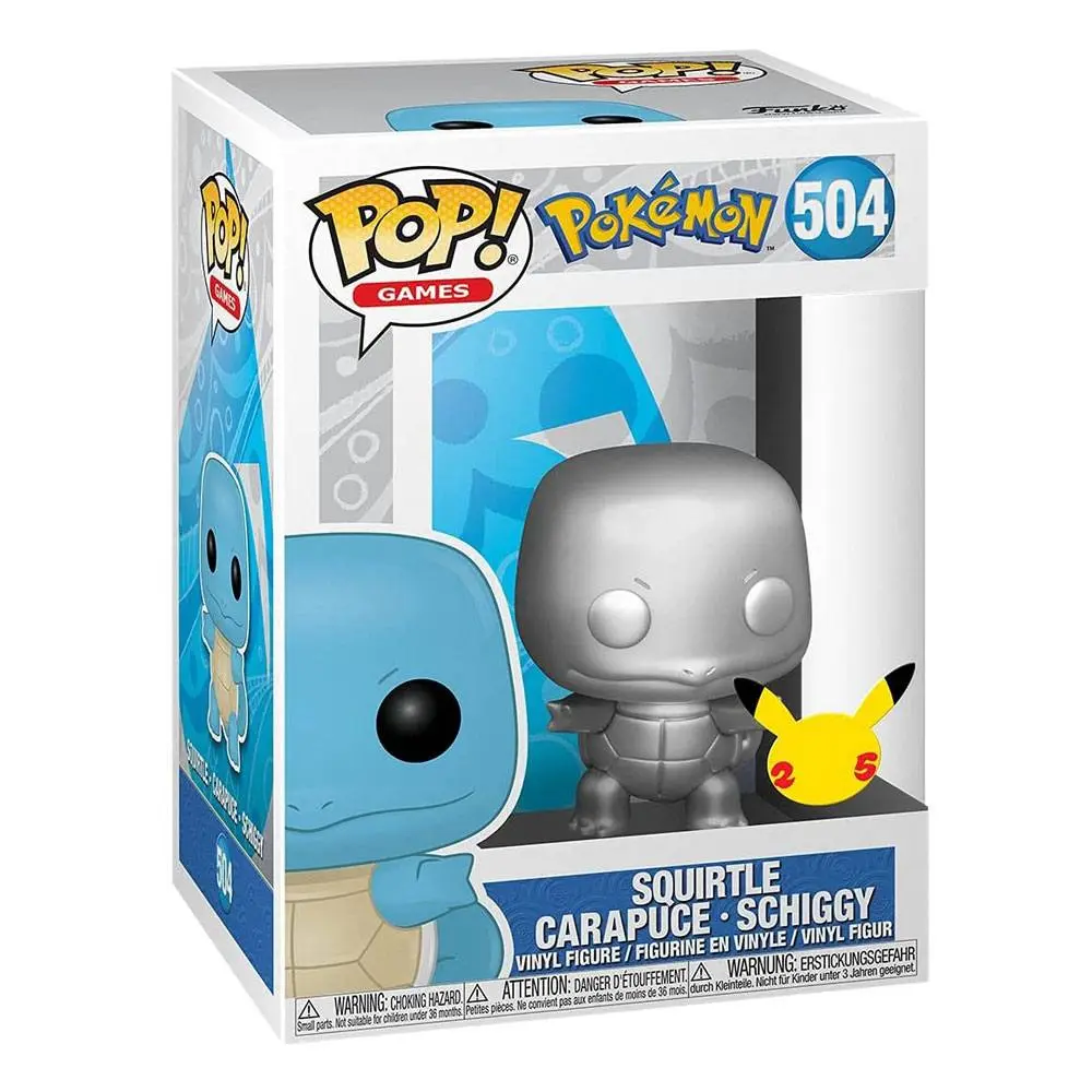 Pokemon Funko POP figura Games Pokemon Squirtle Silver SV MT 9 cm termékfotó