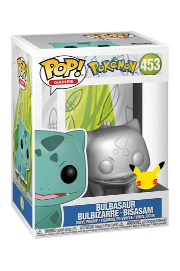 Pokemon POP! Games Vinyl figura Bulbasaur Pokemon Silver 25th Anniversary Special Edition 9 cm termékfotó