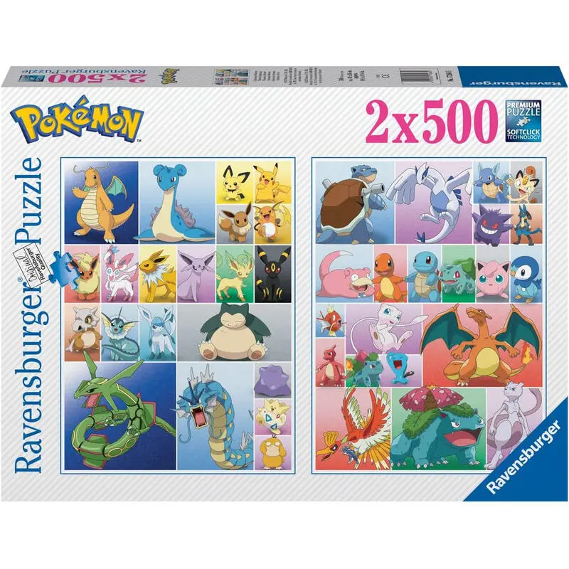 Pokemon puzzle 2x500db-os termékfotó