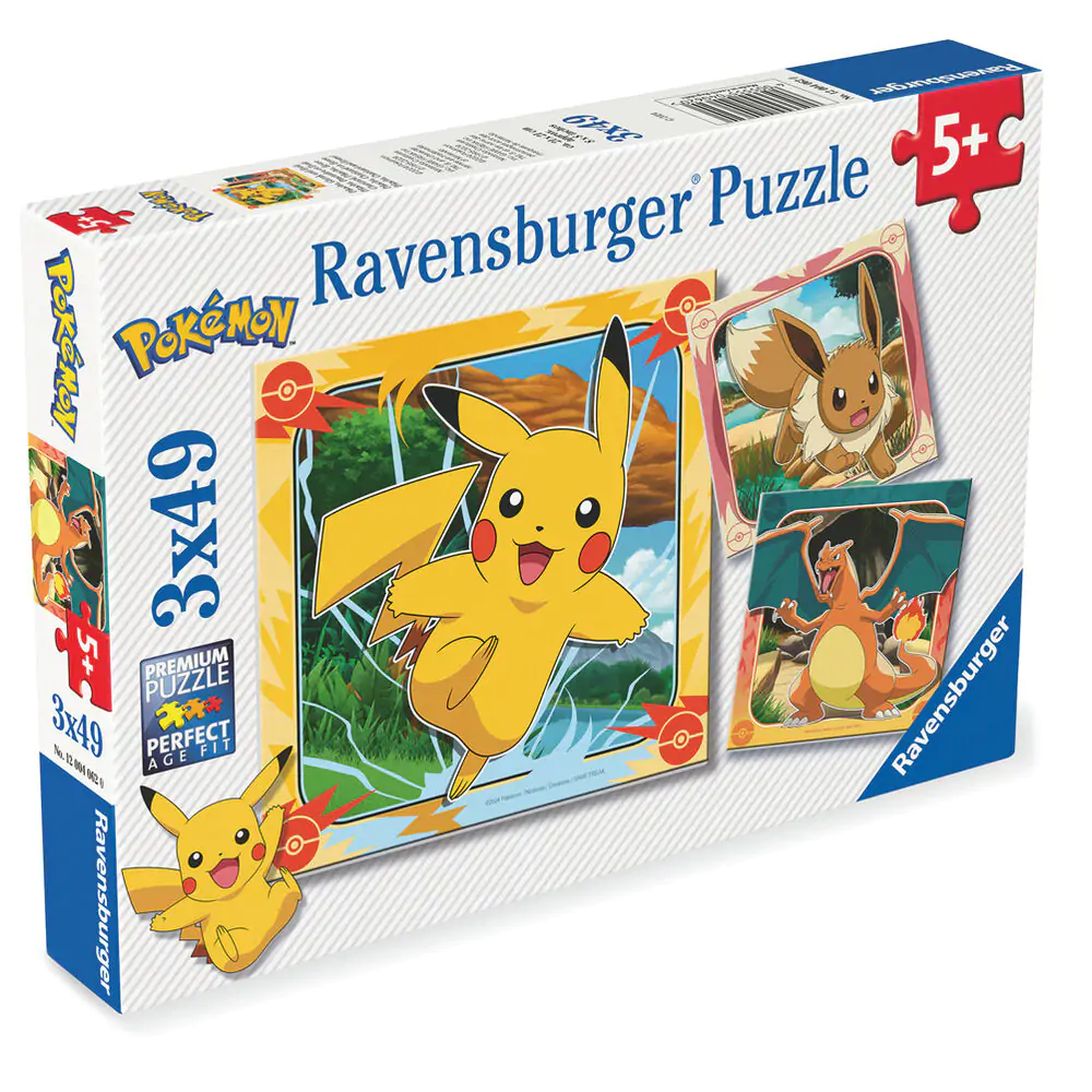 Pokemon puzzle 3x39db-os termékfotó