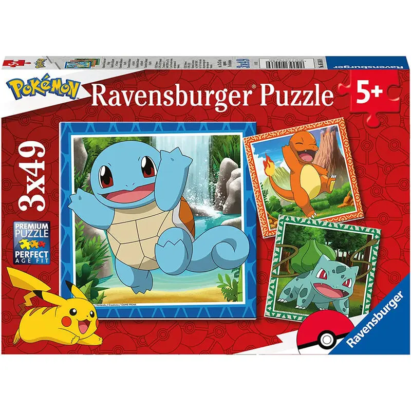 Pokemon puzzle 3x49db-os termékfotó