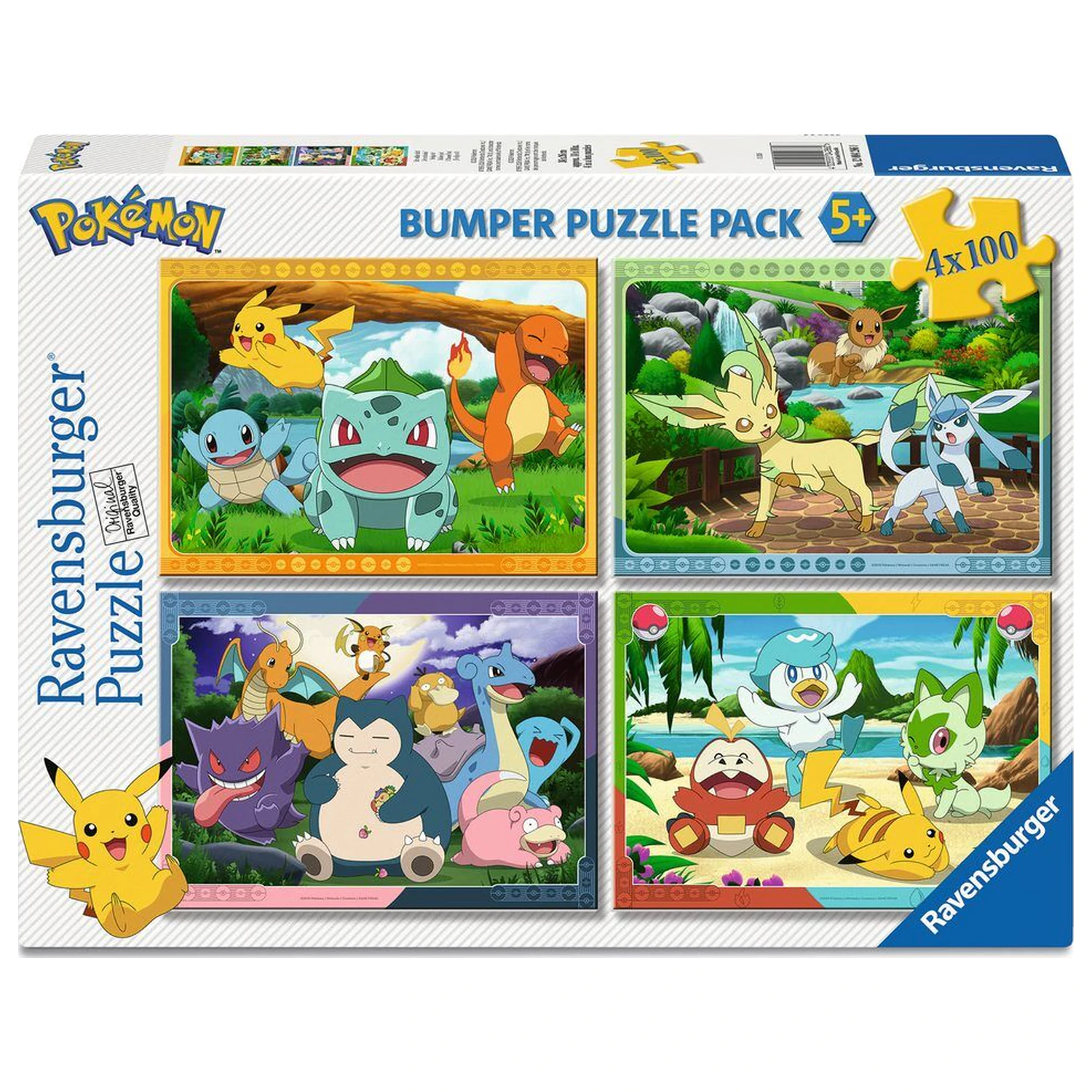Pokemon puzzle 4x100db-os termékfotó