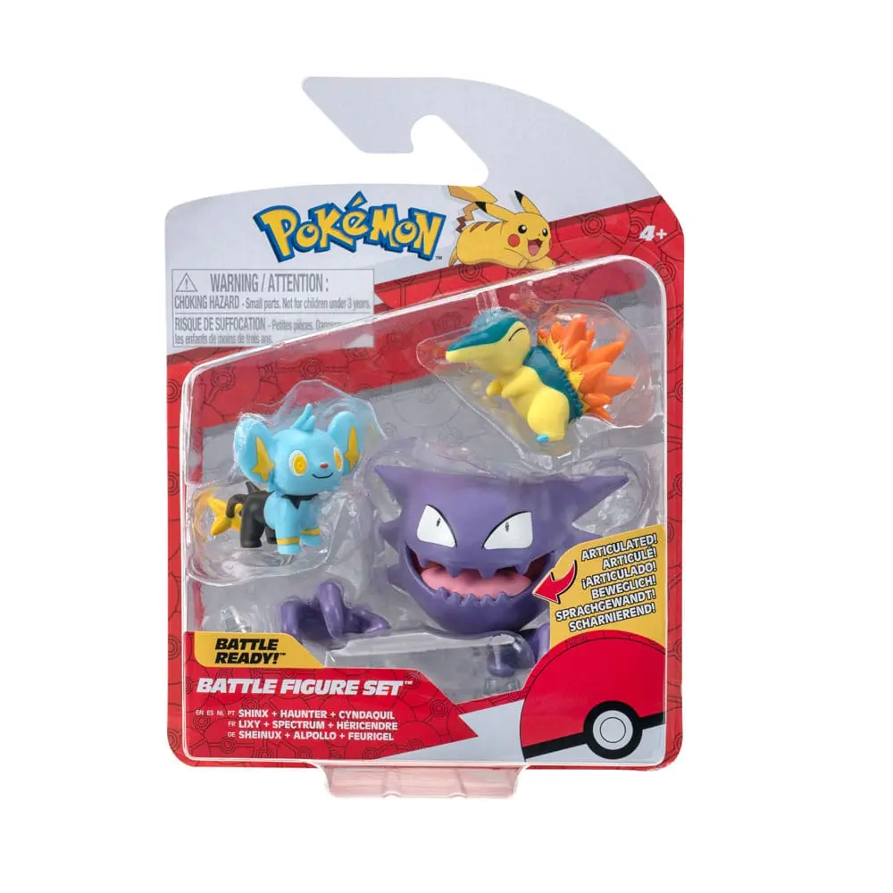 Pokémon Select Battle Shinx, Cyndaquil, Haunter figura 7,5 cm termékfotó