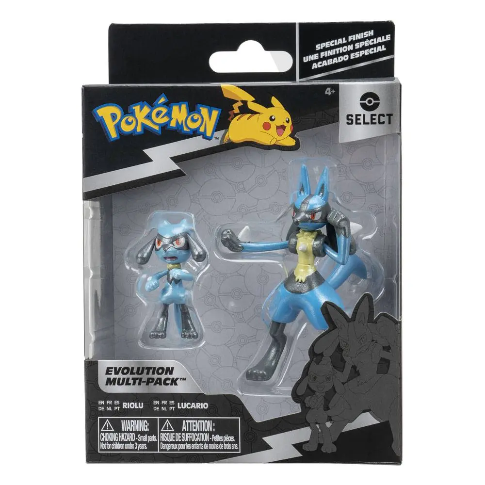 Pokémon Select Evolution Riolu, Lucario akciófigura csomag (2 db-os) termékfotó