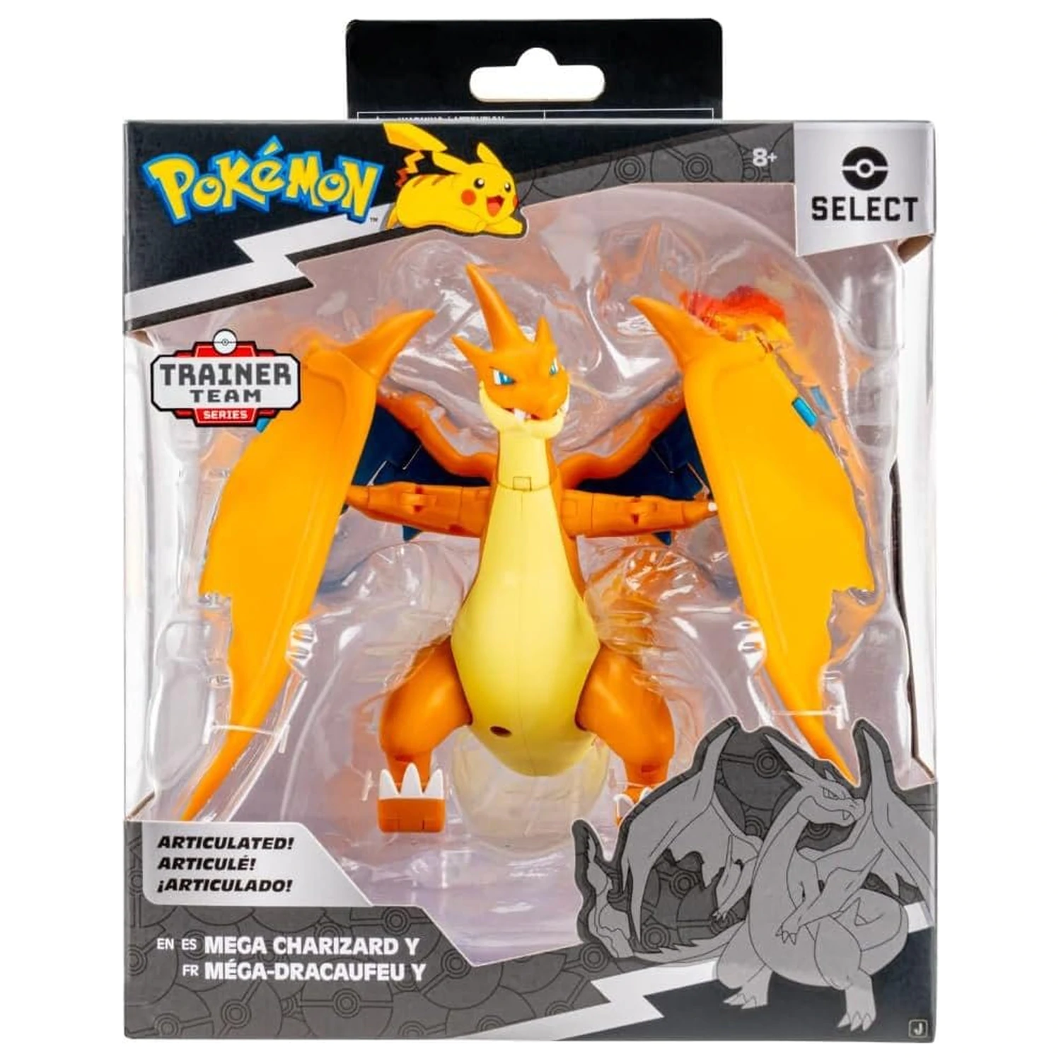 Pokémon Select Mega Charizard Y figura 15 cm termékfotó