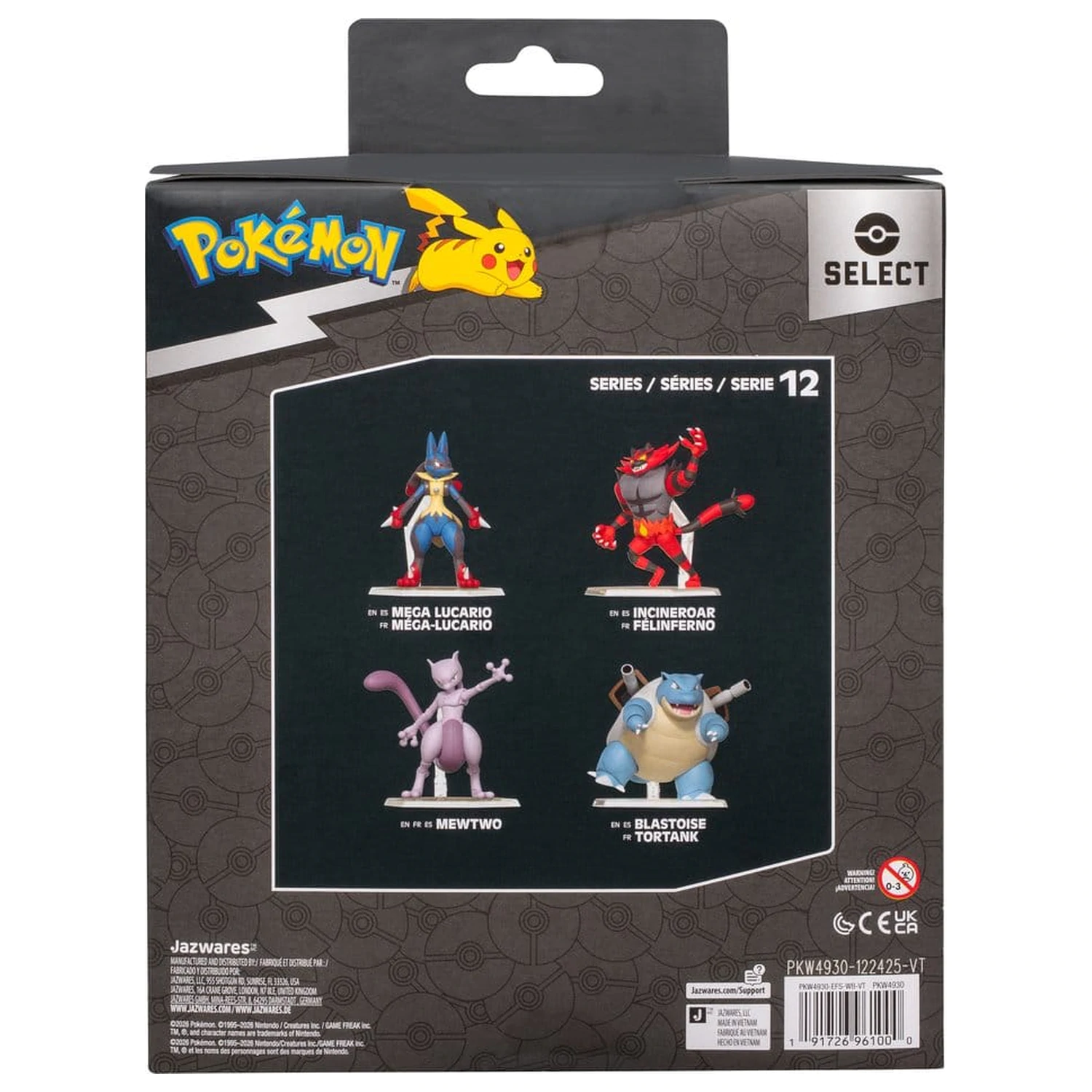 Pokémon Select Super-mozgatható akciófigura Blastoise termékfotó