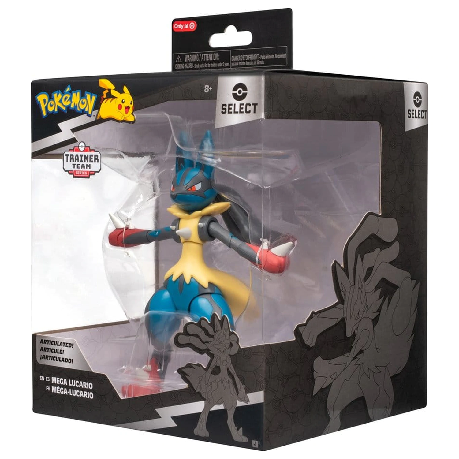 Pokémon Select Super-mozgatható akciófigura Mega Lucario termékfotó