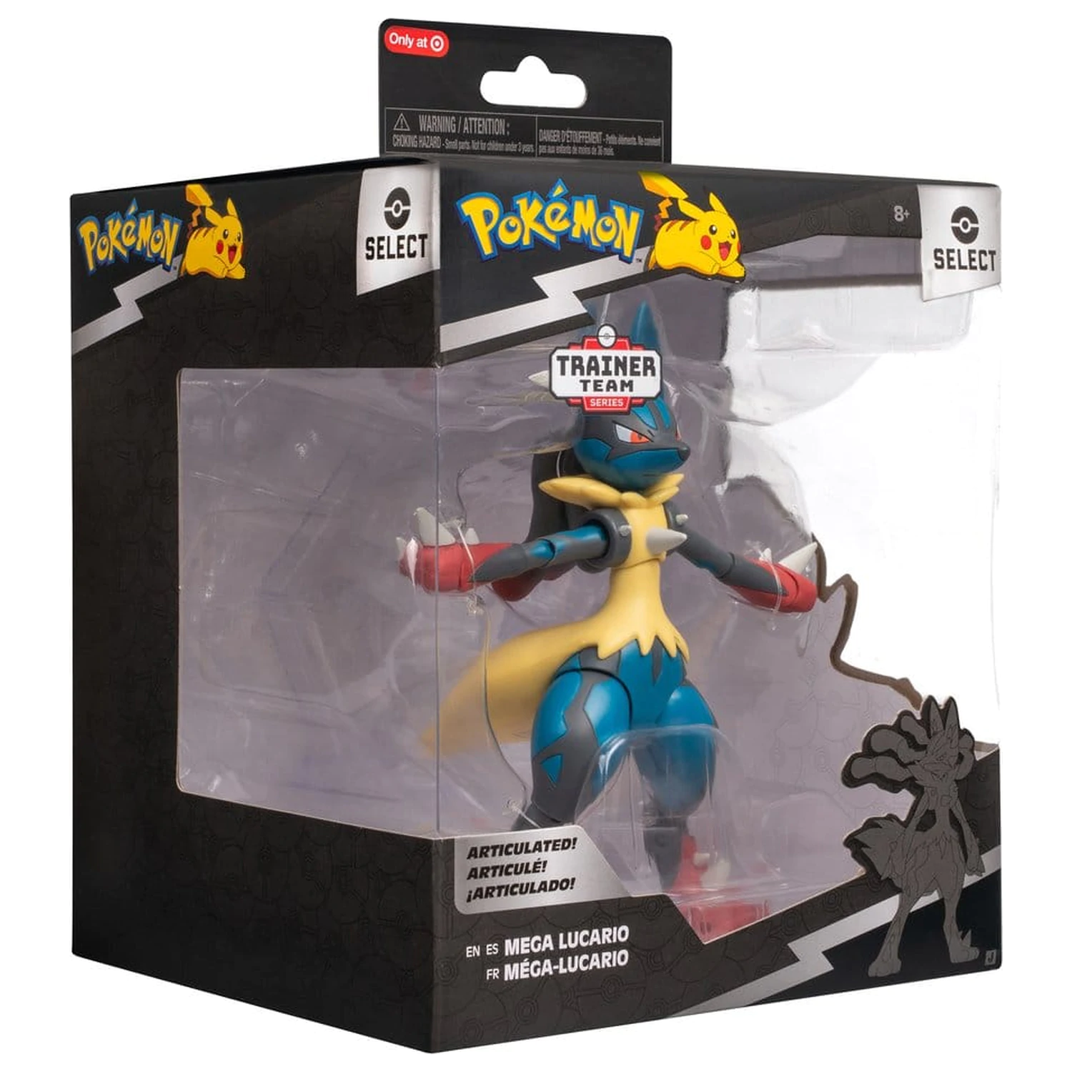 Pokémon Select Super-mozgatható akciófigura Mega Lucario termékfotó