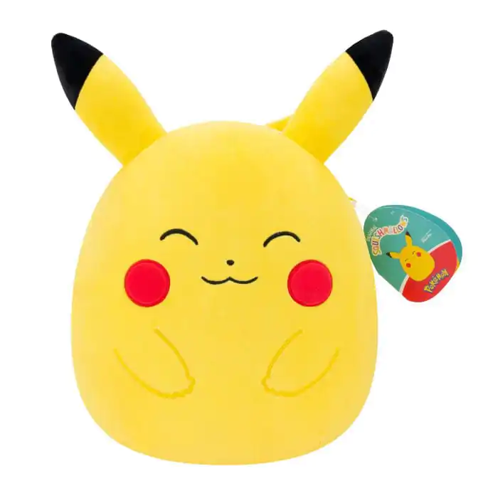 Pokémon Squishmallows Happy Pikachu plüss figura 25 cm termékfotó