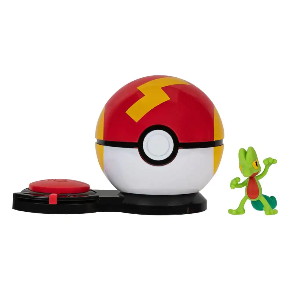 Pokémon Surprise Attack Game Pikachu (female) with Fast Ball vs. Treecko with Heal Ball termékfotó