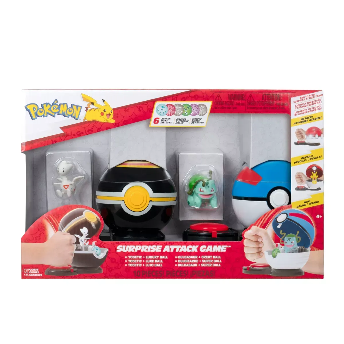 Pokémon Surprise Attack Game Togetic & Luxury Ball vs. Bulbasaur #4 & Great Ball termékfotó