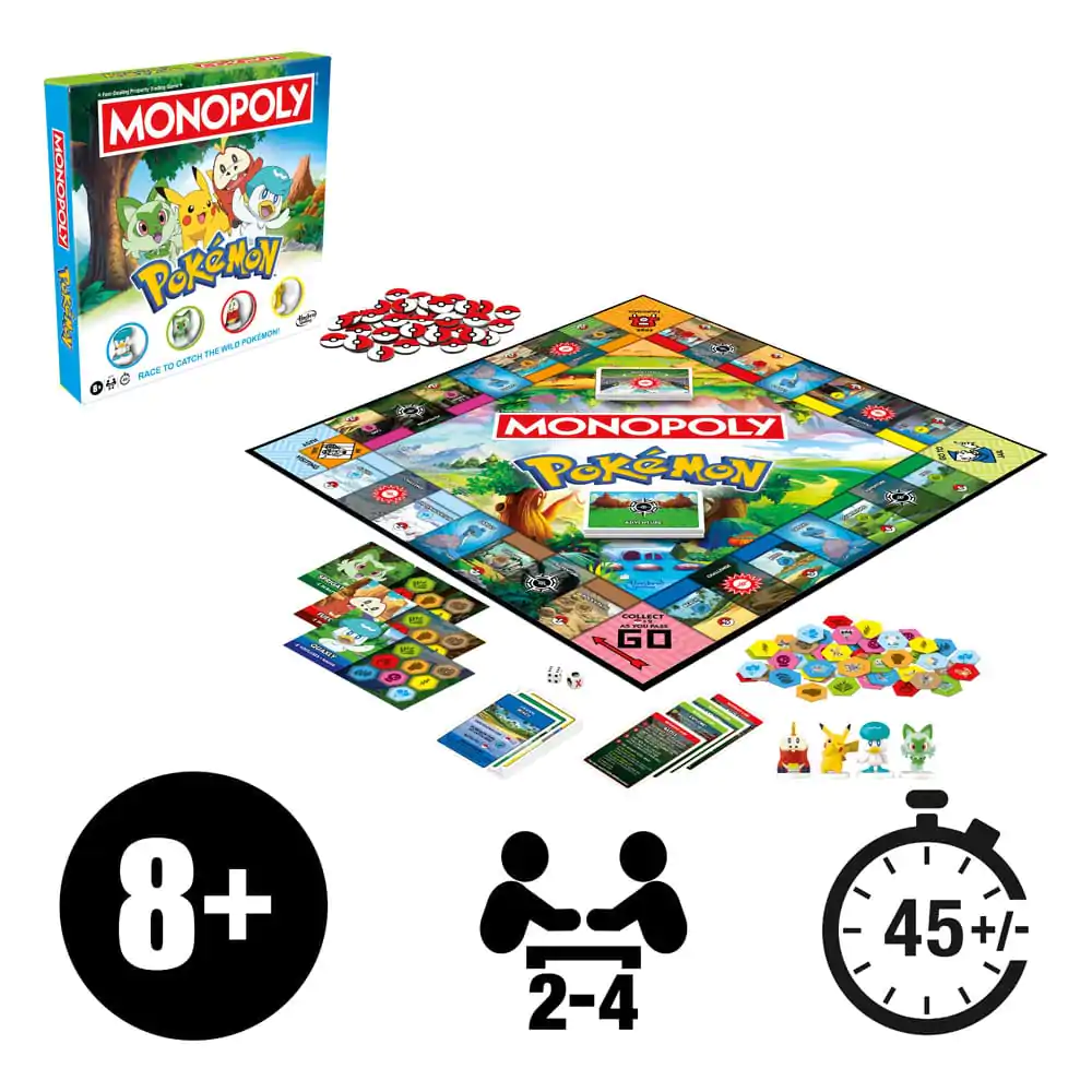 Pokémon társasjáték Monopoly Angol nyelvű termékfotó