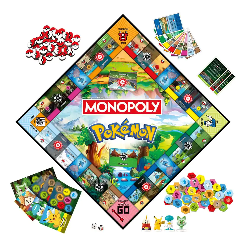 Pokémon társasjáték Monopoly Angol nyelvű termékfotó