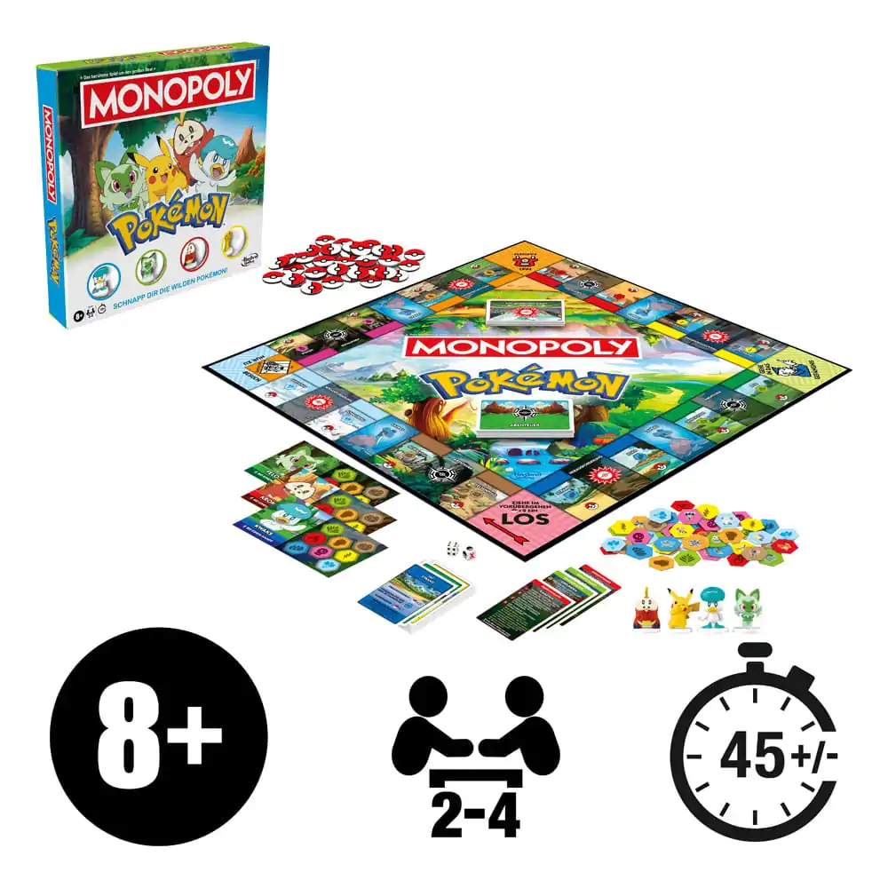 Pokémon társasjáték Monopoly német nyelvű termékfotó