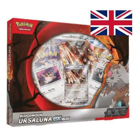 Pokémon TCG Bloodmoon Ursaluna EX Box November 2024 Angol nyelvű termékfotó