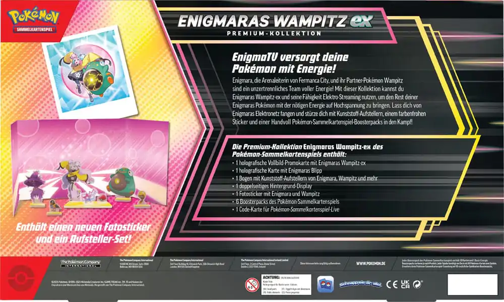 Pokémon TCG EX Collection Einigmaras Wampitz 2025 német nyelvű termékfotó