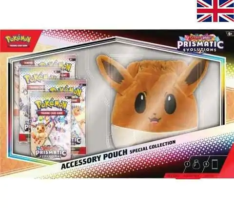 Pokémon TCG Scarlet &amp; Violet 08.5 Prismatic Evolutions Eevee Accessory Pouch Collection Angol nyelvű termékfotó