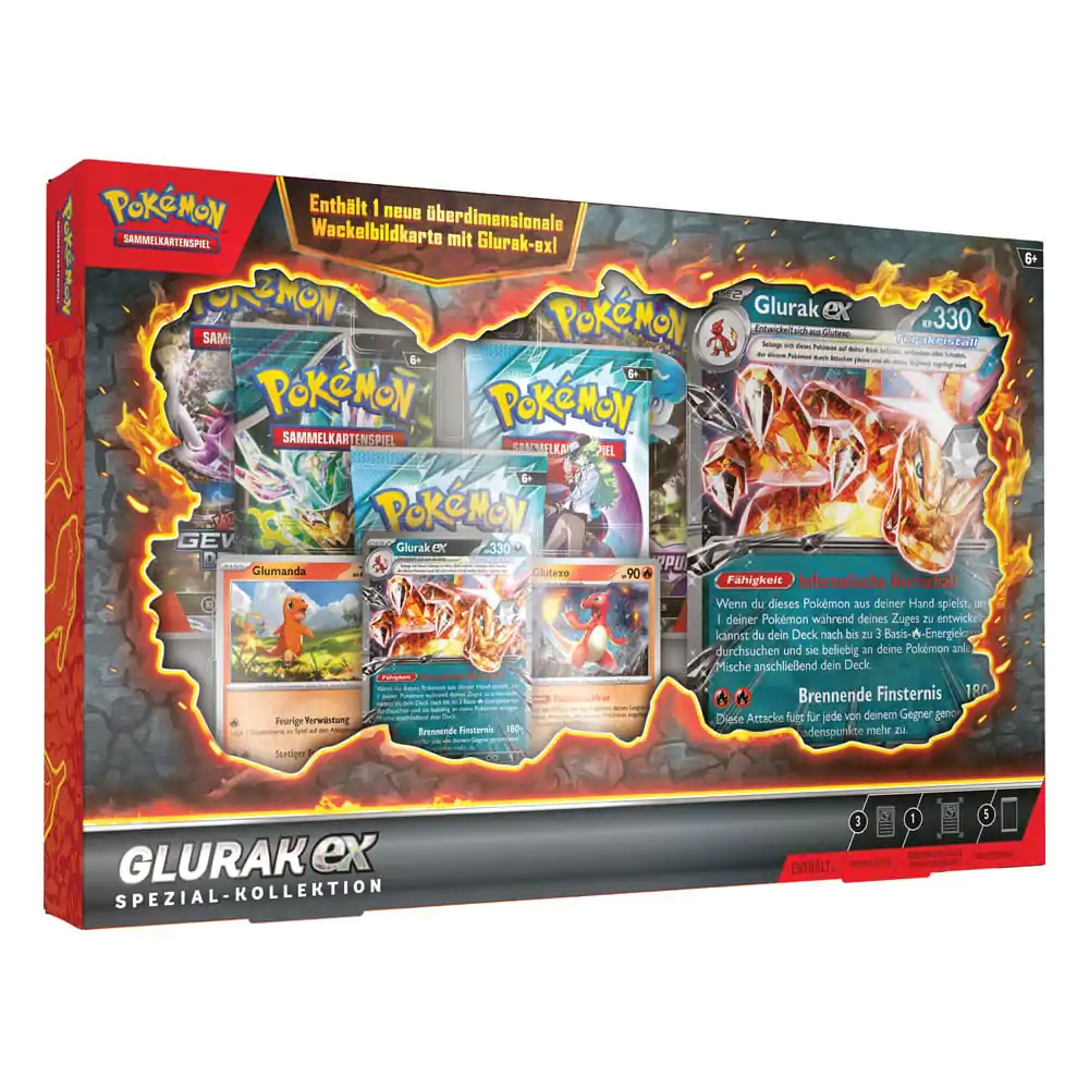 Pokémon TCG Special Collection Glurak 2025 német nyelvű termékfotó