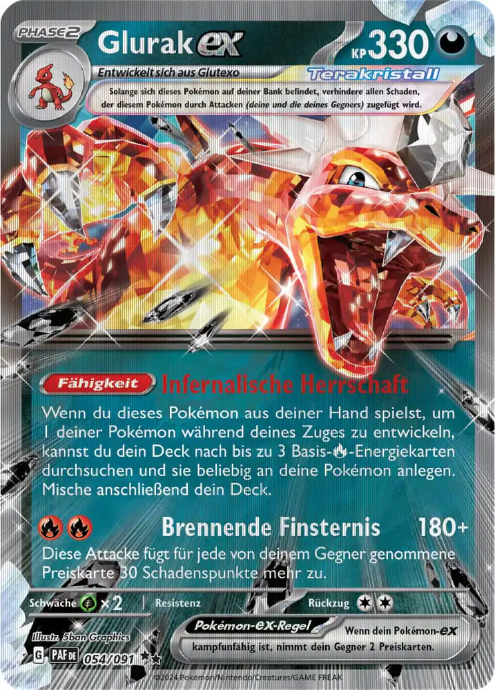 Pokémon TCG Special Collection Glurak 2025 német nyelvű termékfotó