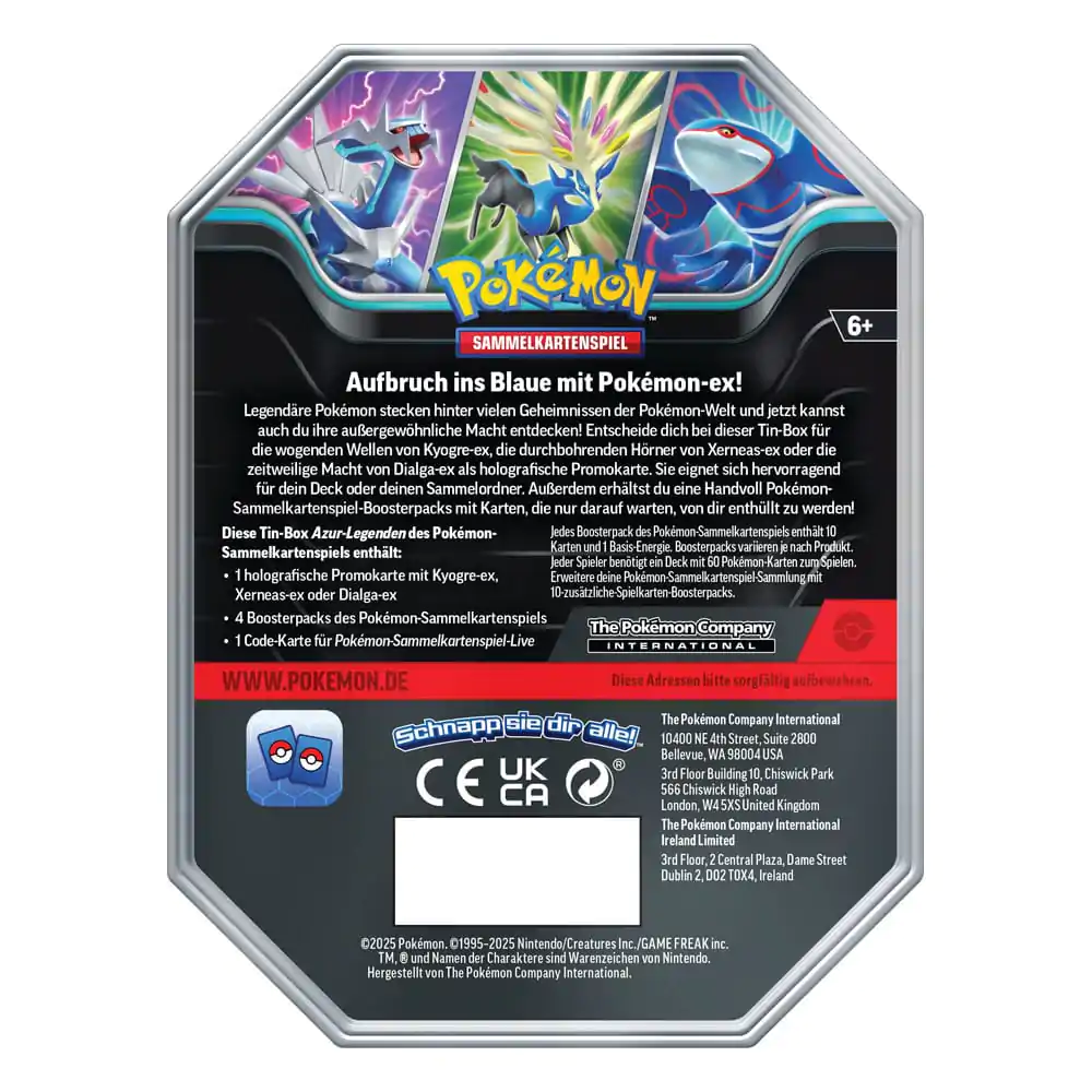 Pokémon TCG Tin 118 Dialga 2025 német nyelvű termékfotó