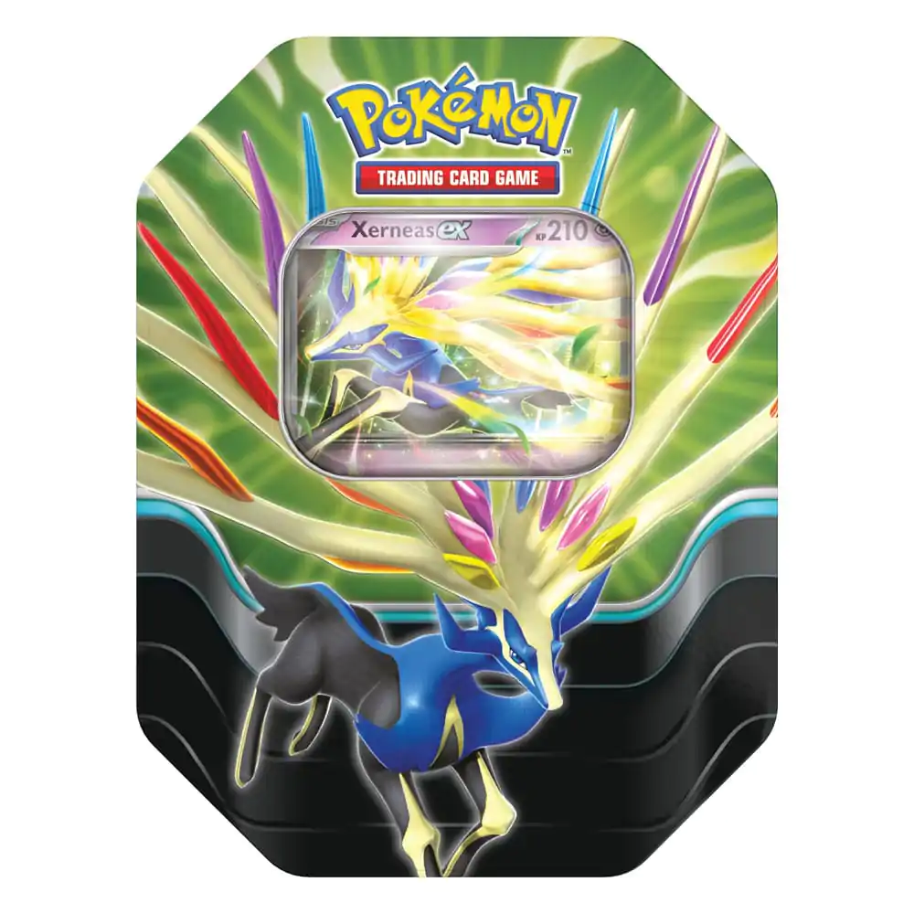 Pokémon TCG Tin 119 Xerneas 2025 német nyelvű termékfotó