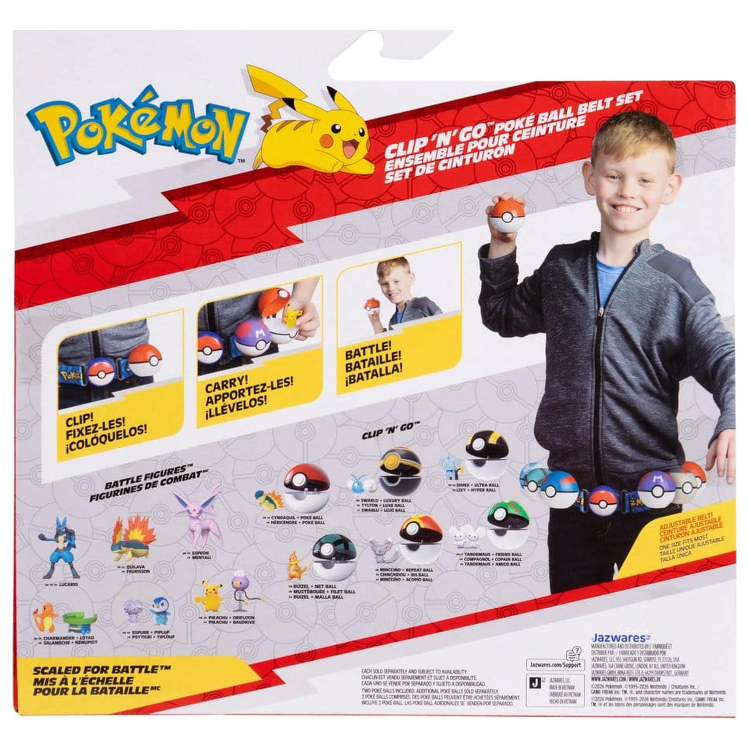 Pokémon Toy Clip 'n' Go Belt Set Fennekin termékfotó