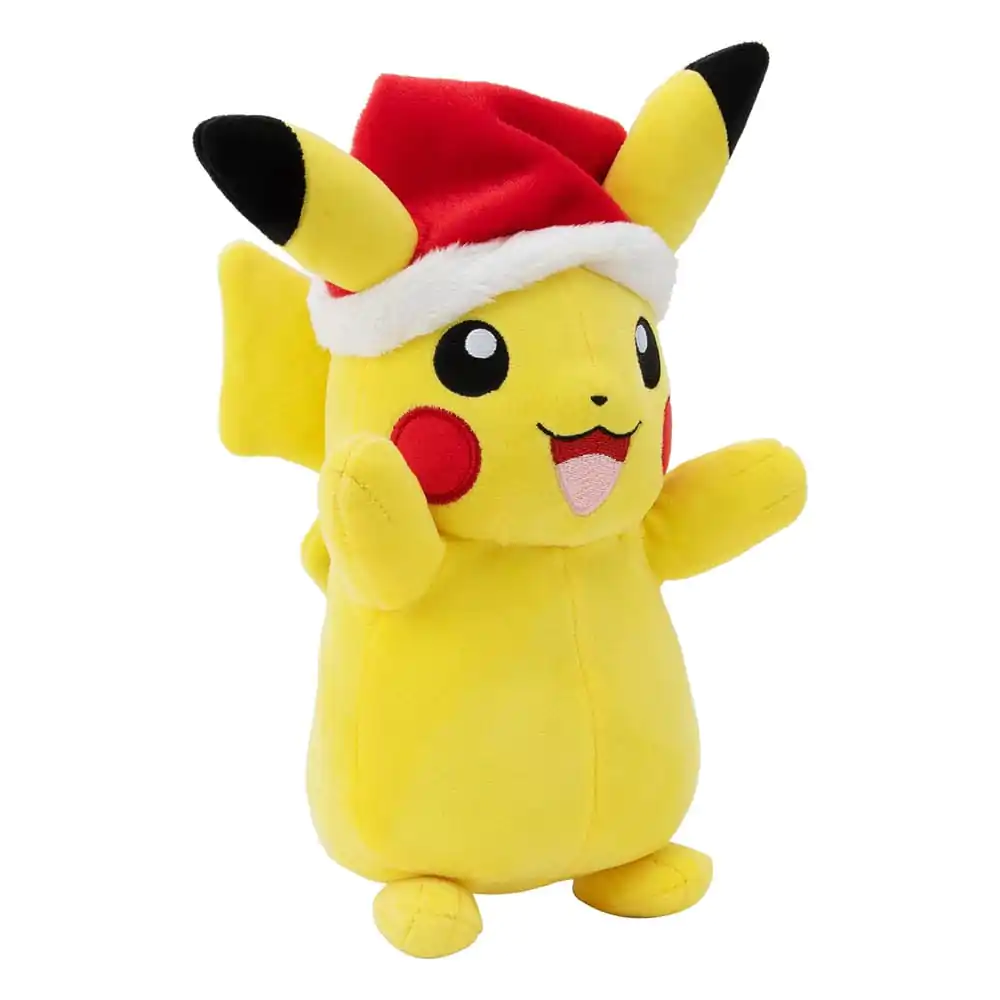 Pokémon Winter Pikachu with Christmas Hat plüss figura 20 cm termékfotó