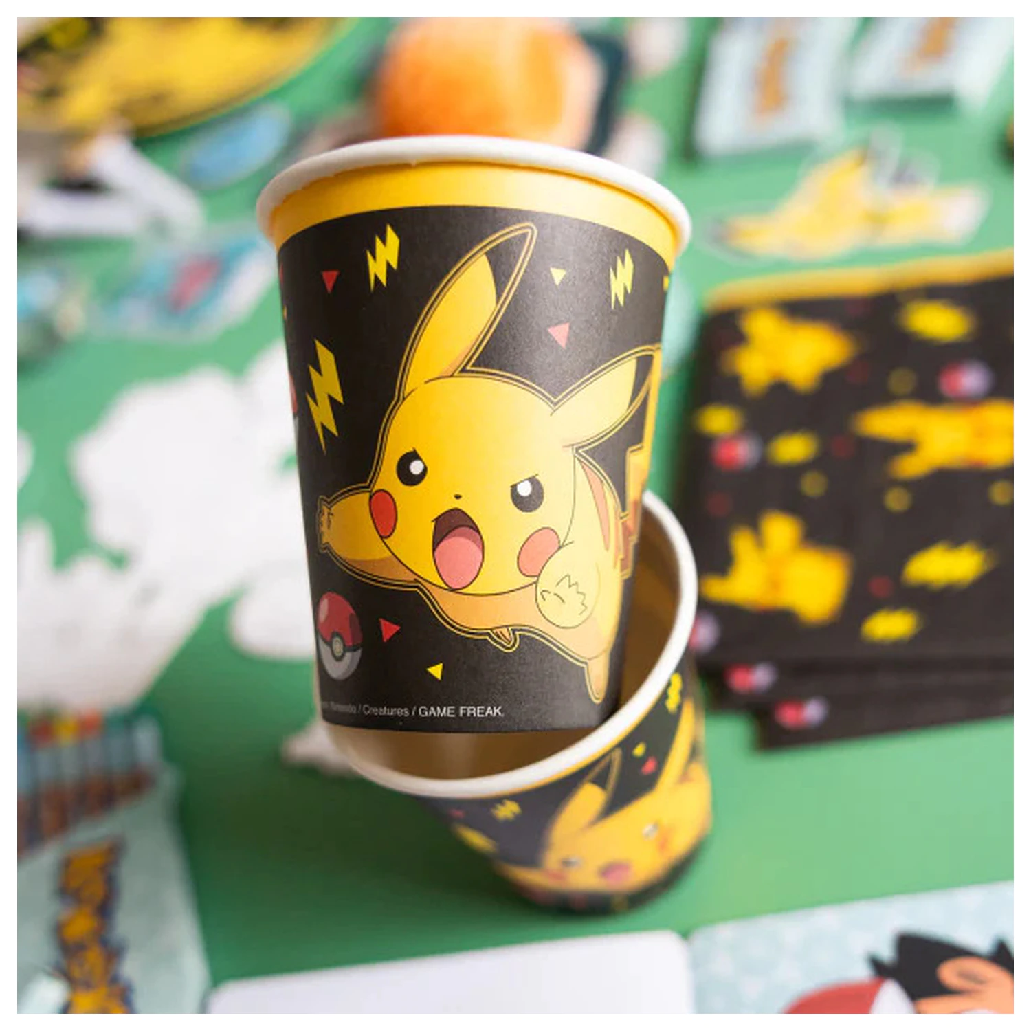 Pokémon Yellow Thunder papír pohár 8 db-os 237 ml termékfotó