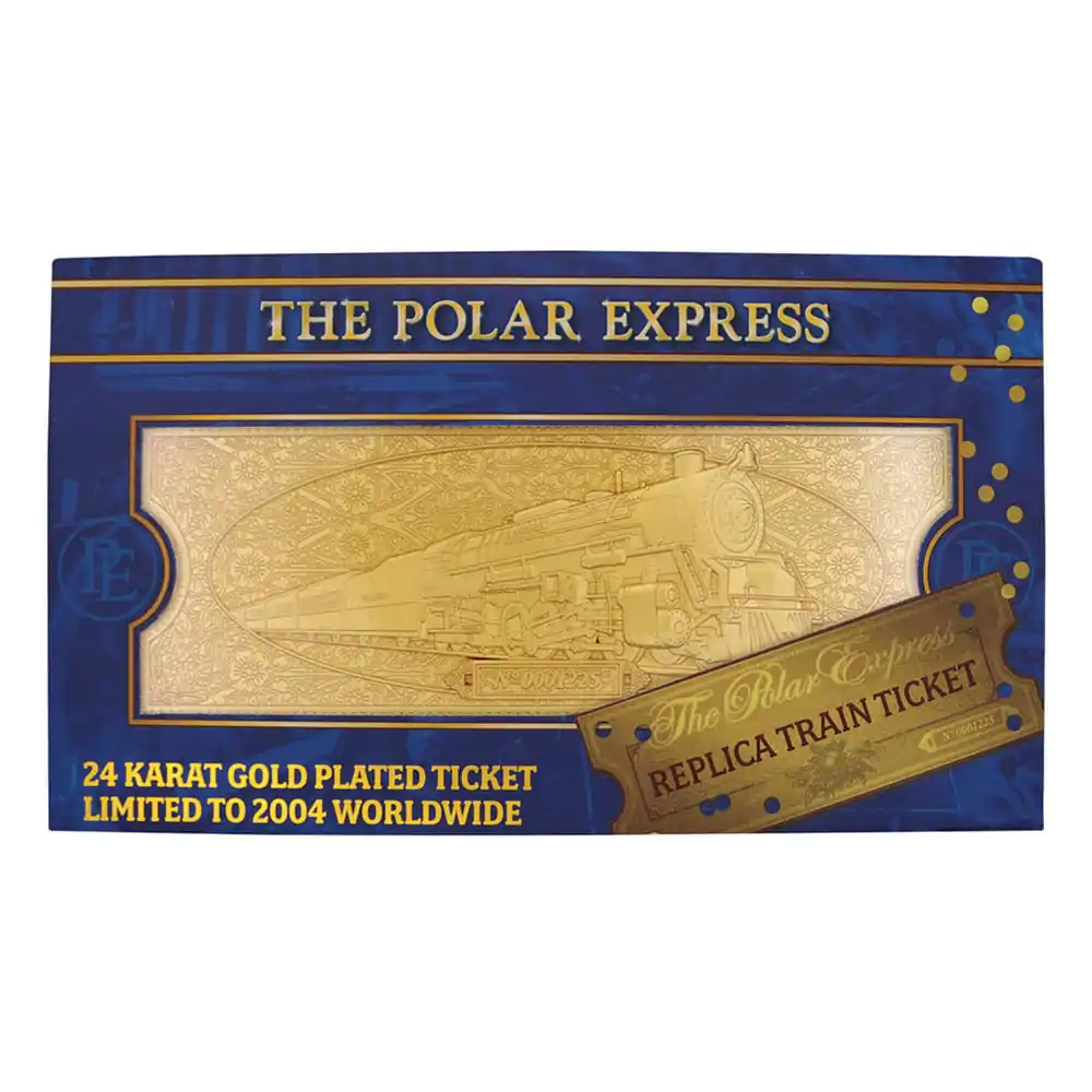 Polar Express replika Train Ticket (24k aranyozott) Limitált kiadás termékfotó