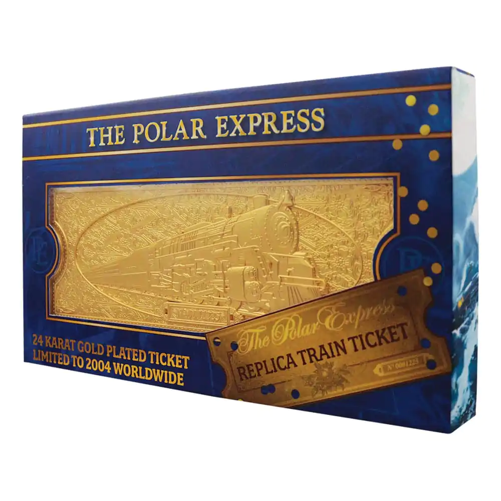 Polar Express replika Train Ticket (24k aranyozott) Limitált kiadás termékfotó