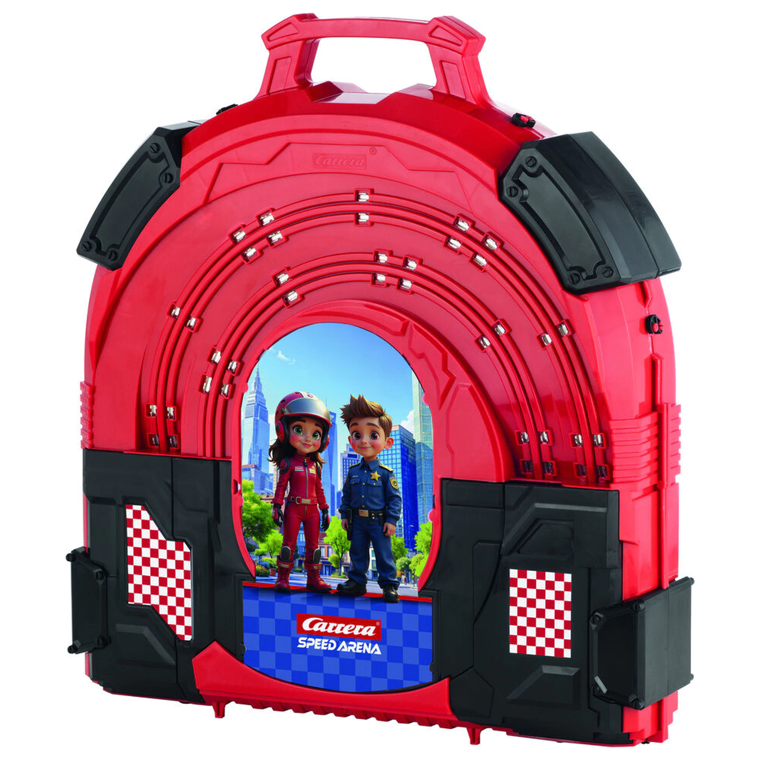 Police Chase Race in a Case elektromos versenypálya termékfotó