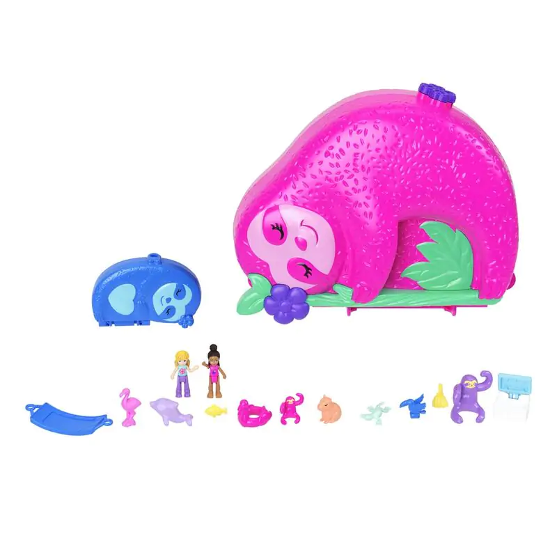 Polly Pocket Family of Sloths 2 in 1 chest játékkészlet termékfotó