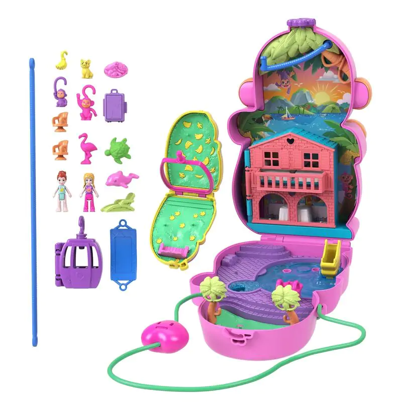 Polly Pocket Mama monkey and baby Tasche Spielset termékfotó