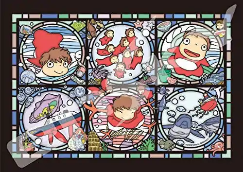 Ponyo Stained Glass Ponyos everywhere puzzle (208 darab) termékfotó