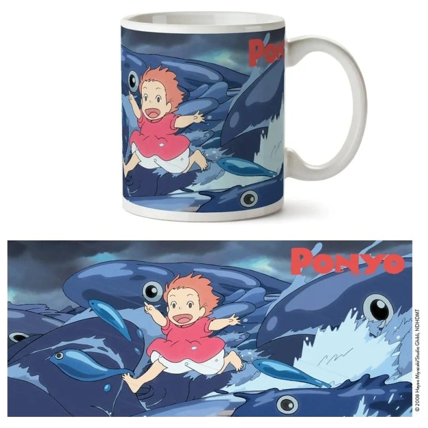 Ponyo Waves bögre  termékfotó