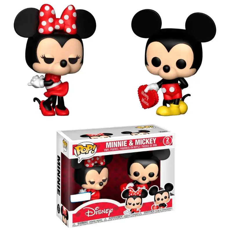 POP! 2db-os figura csomag Disney Valentine Mickey & Minnie Exkluzív termékfotó