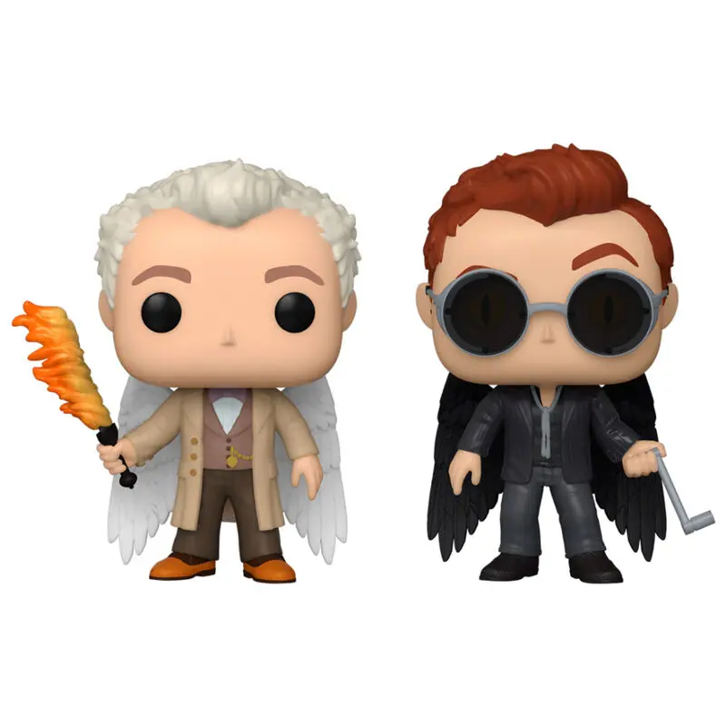 POP 2db-os figura csomag Good Omens Aziraphel és Crowley szárnyakkal termékfotó