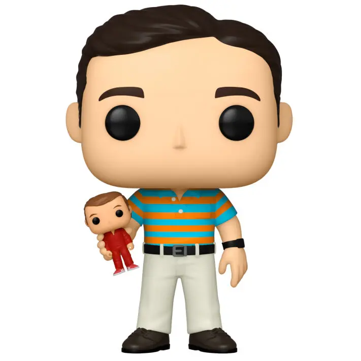 Funko POP figura 40 Y.O. Virgin Andy holding Oscar Chase termékfotó