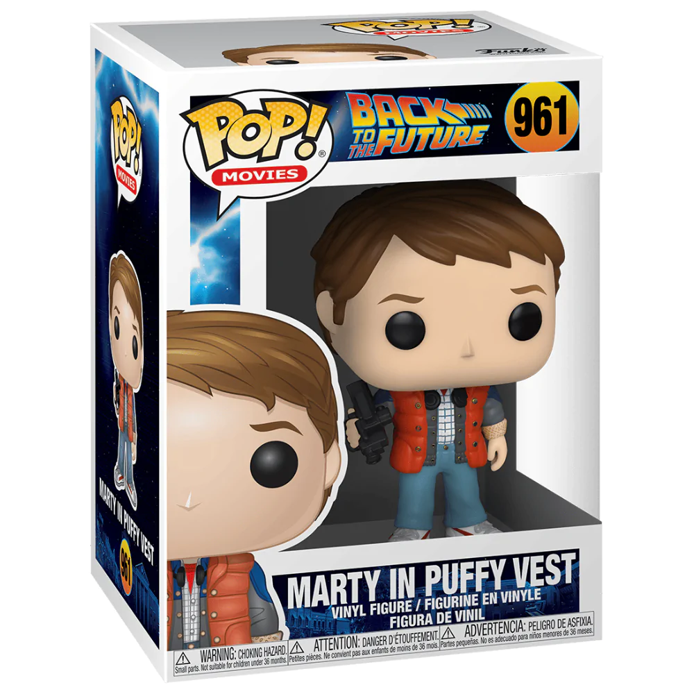Back to the Future Funko POP! vinyl figura Marty pufi mellényben 9 cm termékfotó