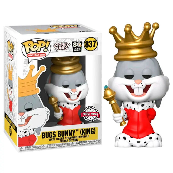 Funko POP figura Bugs 80th King Bugs Exkluzív termékfotó