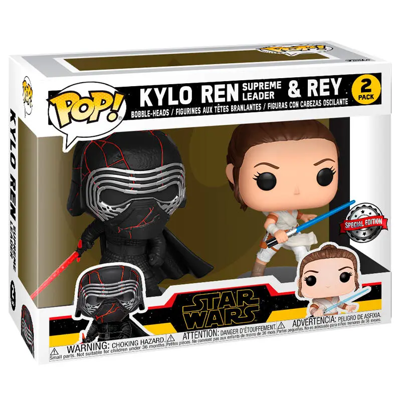 Funko POP figura csomag Star Wars Rise of Skywalker Kylo és Rey Exkluzív termékfotó
