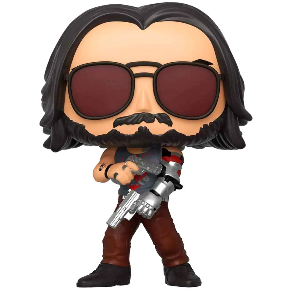 Funko POP figura Cyberpunk 2077 Johnny Silverhand with Gun Exkluzív termékfotó