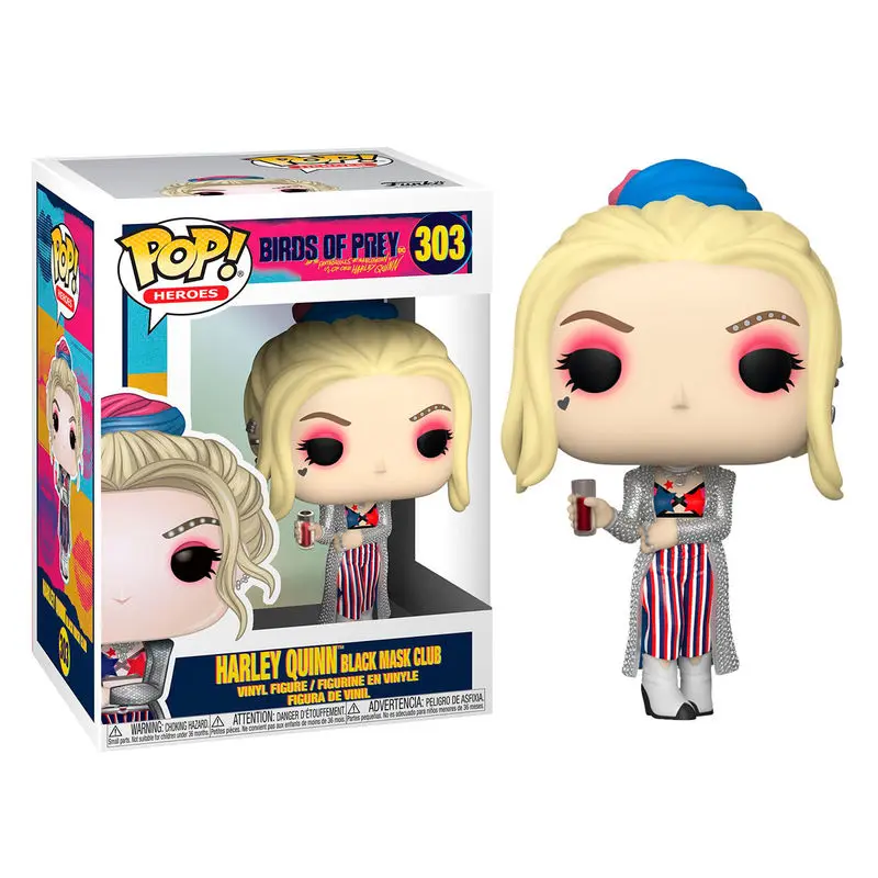 Funko POP figura DC Birds of Prey Harley Quinn Black Mask Club termékfotó