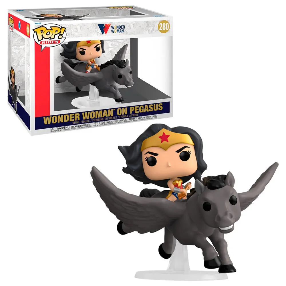 Wonder Woman POP! Rides Vinyl Figure Wonder Woman 80th on Pegasus 15 cm termékfotó